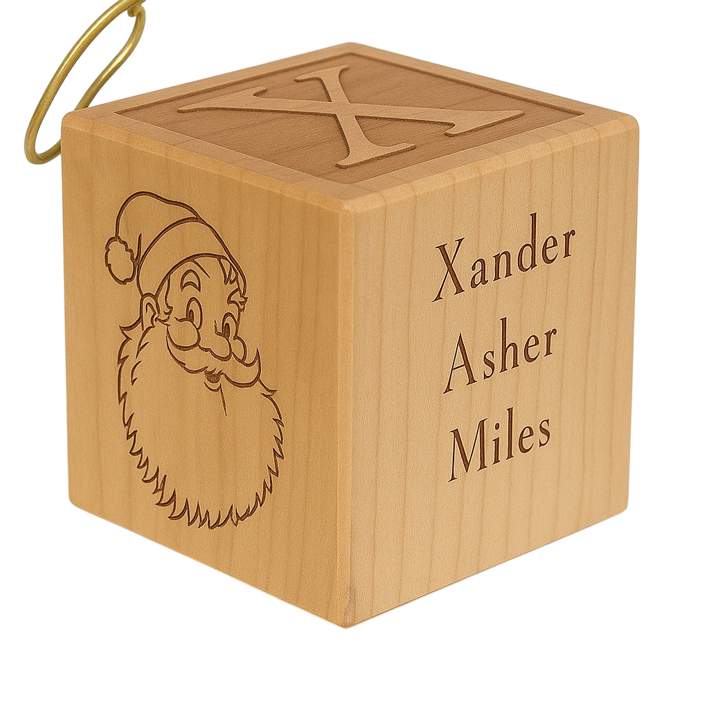 Baby's 1st Christmas Block Ornament